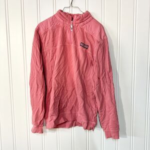 Vineyard Vines Pink High Neck Pullover Cotton Sweater Size Medium